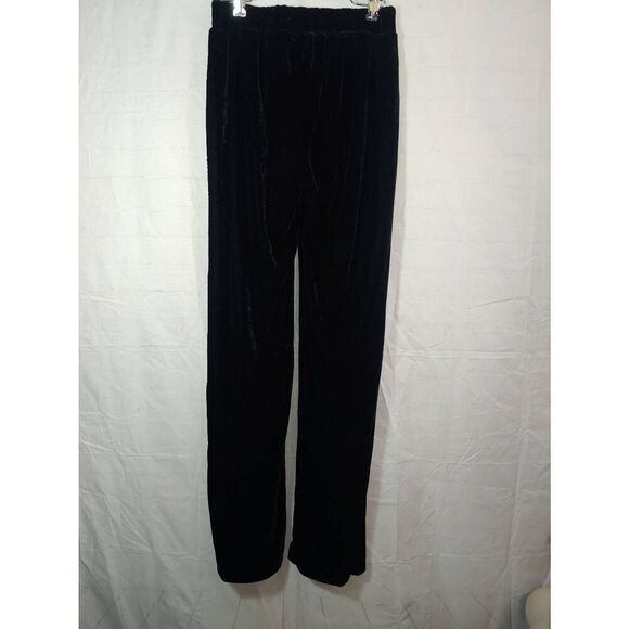 Serena Williams Women's Size Small Black Velour Pants - Picture 1 of 6